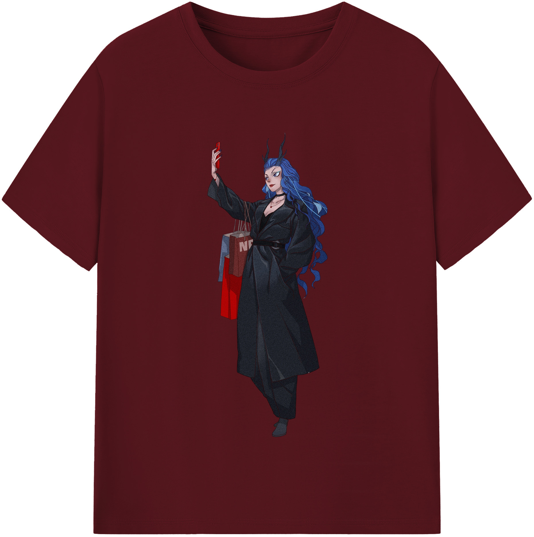 （画像用） Ne Zha 2 ナタ 魔童の大暴れ 綿100％半袖Tシャツ（フロントプリント）